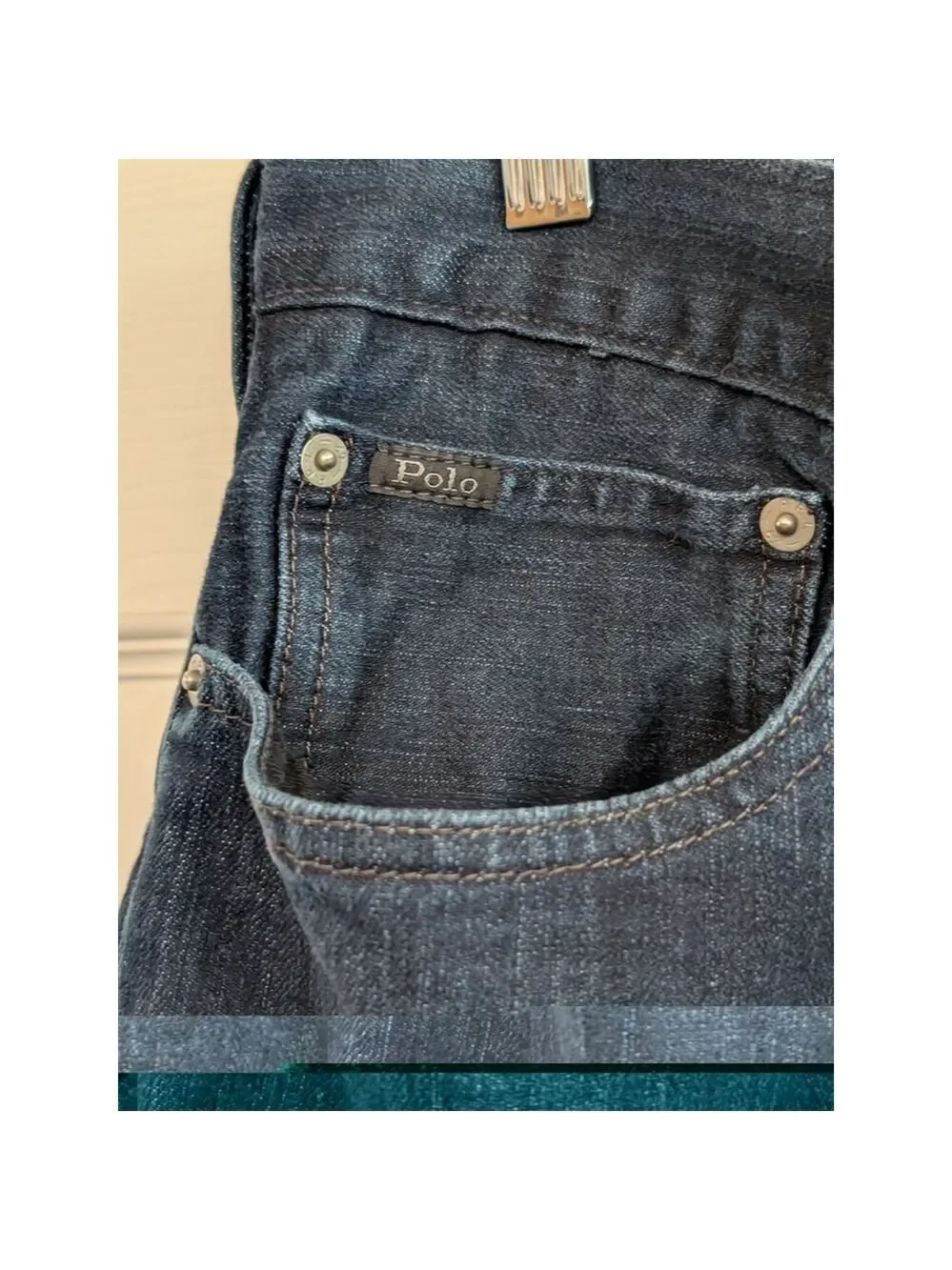 Polo Ralph Lauren Black Label Mens Prospect Straight Jeans 40X30 Dark Wash Luxe